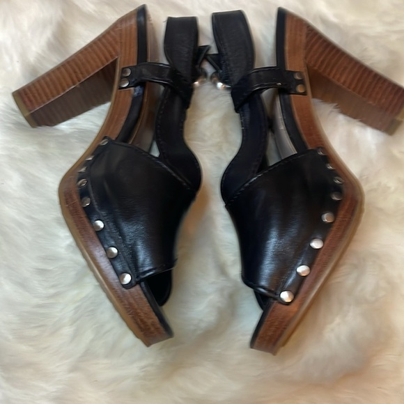 CALVIN KLEIN Valerie Black High Heel Shoes 9 Platform Spring Summer Woman’s - Picture 8 of 12